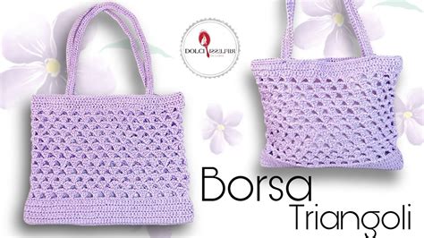 borsa a rete prada tutorial|Borsa Triangoli Stile Prada All’Uncinetto: Tutorial Facile.